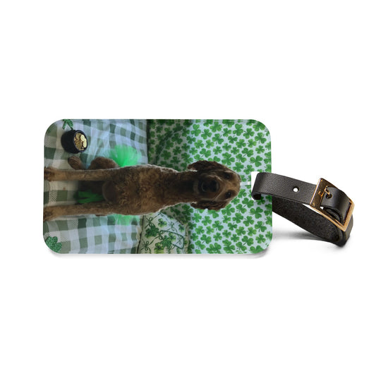 Daisy - St. Patrick's Day Dog Luggage Tag