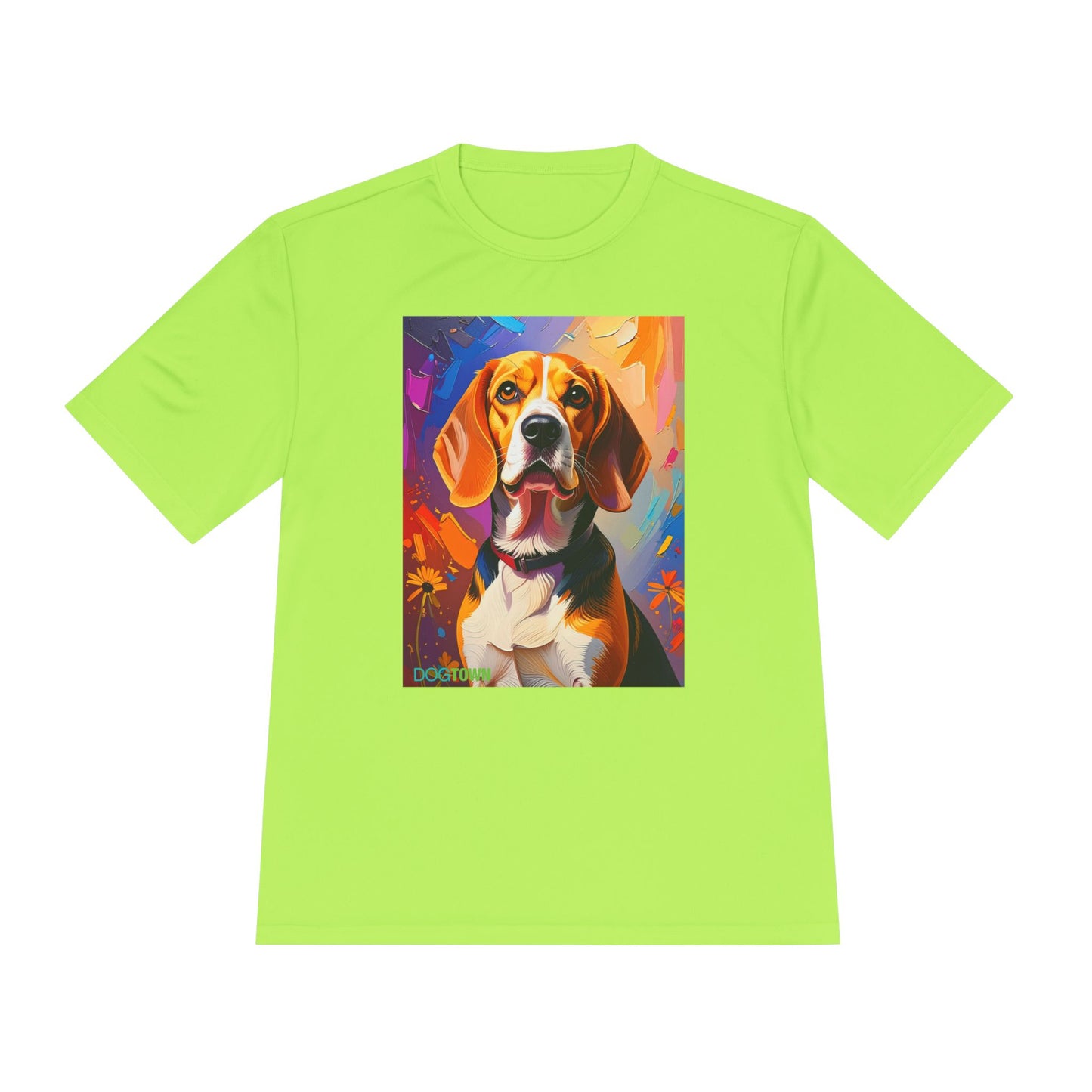 Pup Art Canvas Unisex Moisture Wicking Tee (Beagle)