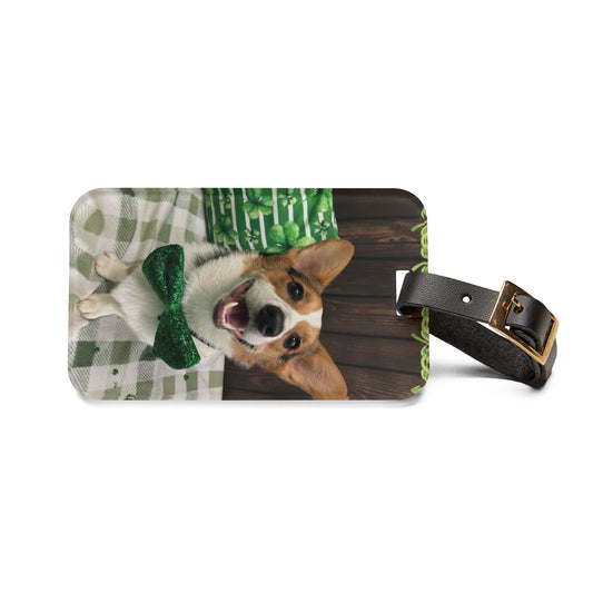 Sam - St. Patrick's Day Dog Luggage Tag