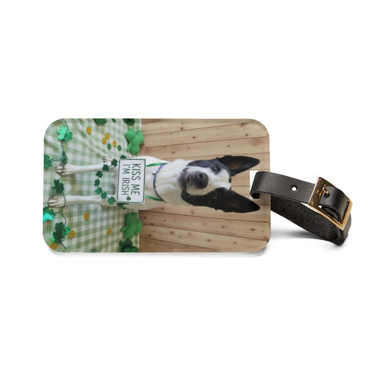 Kai - St. Patrick's Day Dog Luggage Tag