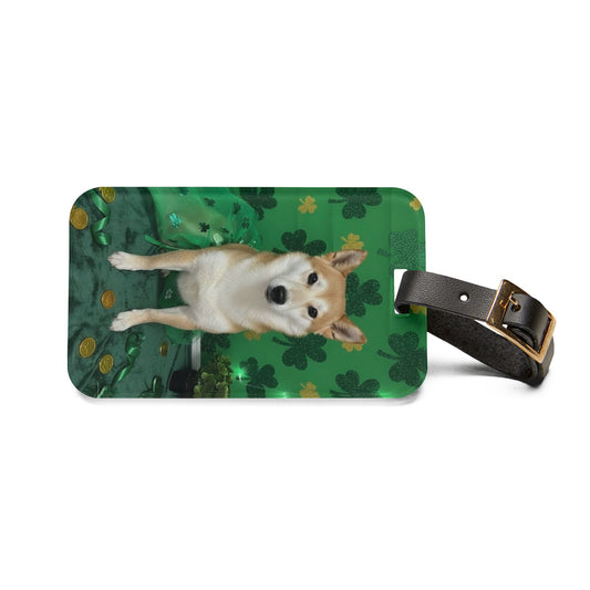Artemis - St. Patrick's Day Dog Luggage Tag