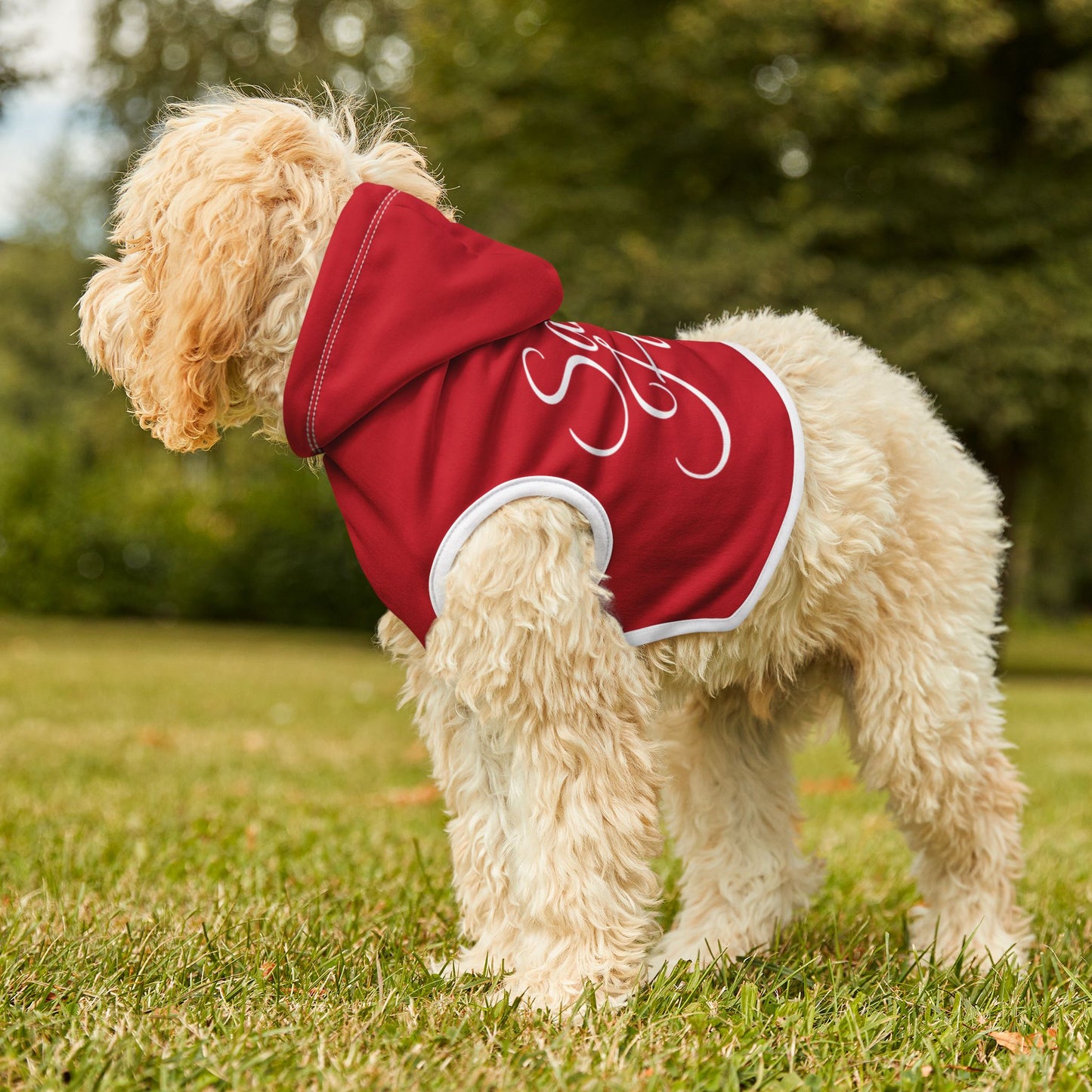 Holiday Pet Hoodie "Santa's Helper" Typography