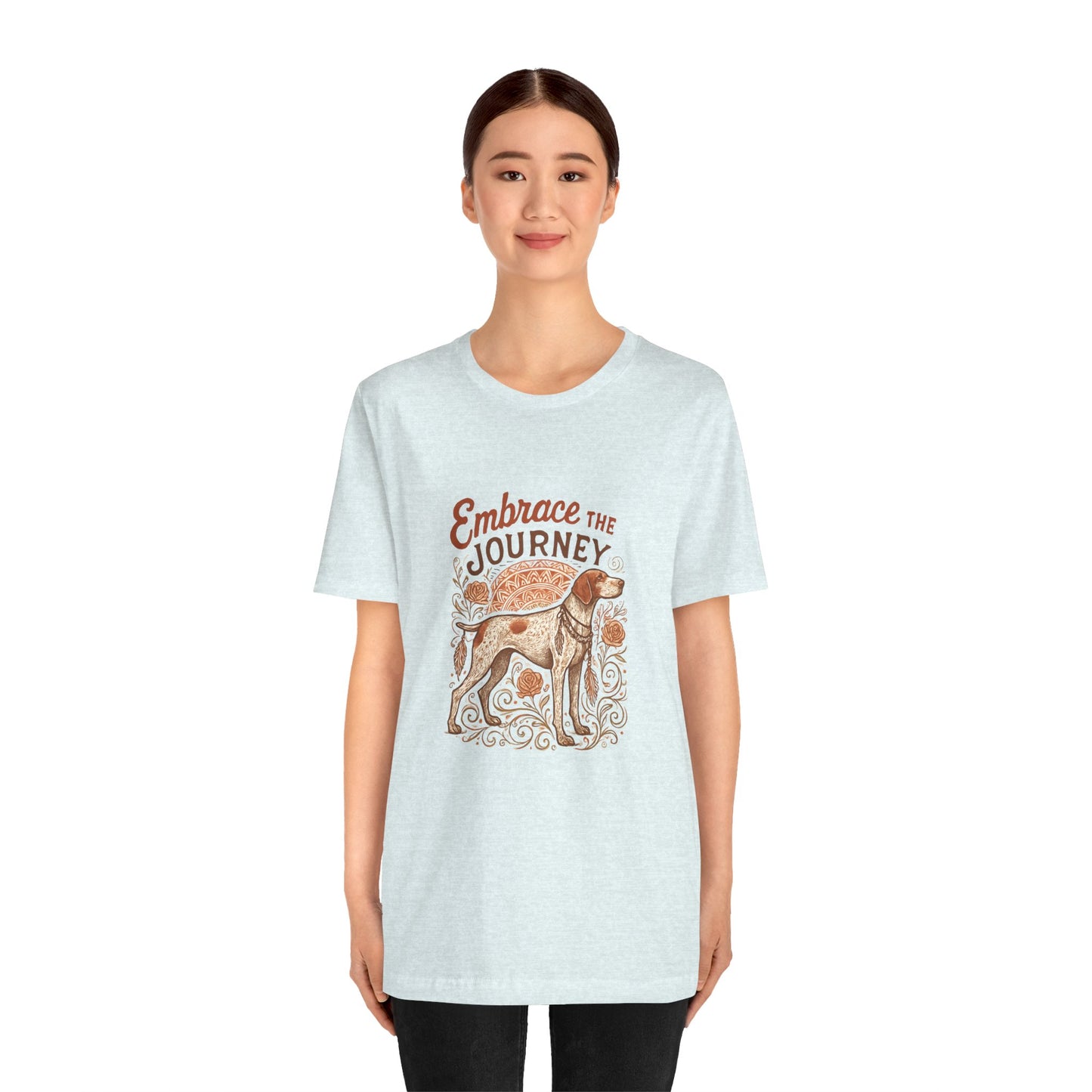 Dogtown Boho Revival "Embrace the Journey" Unisex Jersey Tee (German Shorthaired Pointer)