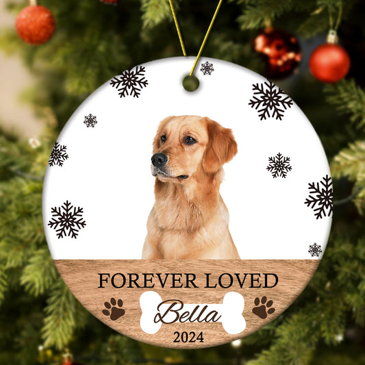 Personalized Memorial Dog Ornament Christmas Photo