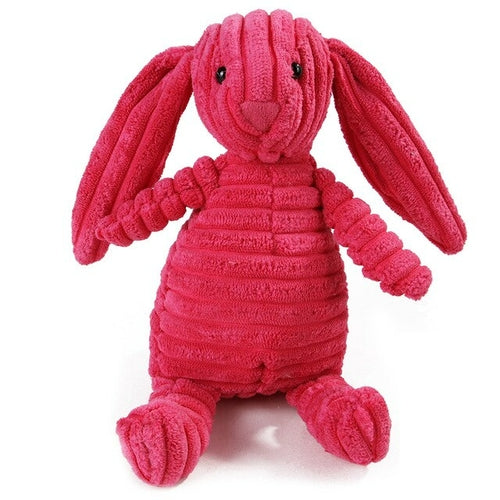 Pet Dog Molar Toy Vent Training Corduroy Monkey Pig Voice Plush Toy