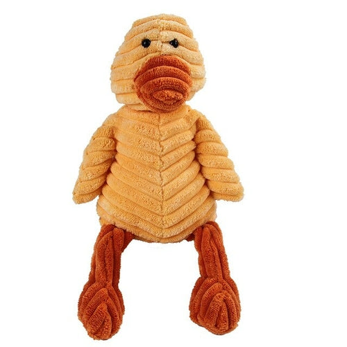 Pet Dog Molar Toy Vent Training Corduroy Monkey Pig Voice Plush Toy