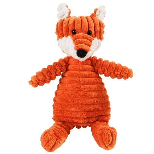 Pet Dog Molar Toy Vent Training Corduroy Monkey Pig Voice Plush Toy