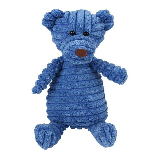 Pet Dog Molar Toy Vent Training Corduroy Monkey Pig Voice Plush Toy