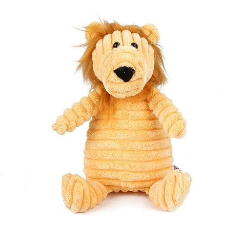 Pet Dog Molar Toy Vent Training Corduroy Monkey Pig Voice Plush Toy