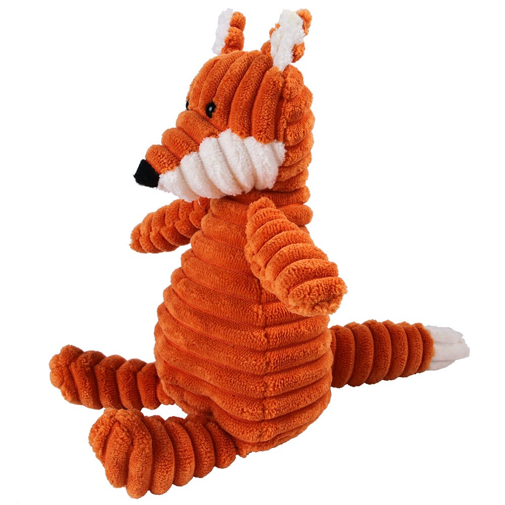 Pet Dog Molar Toy Vent Training Corduroy Monkey Pig Voice Plush Toy