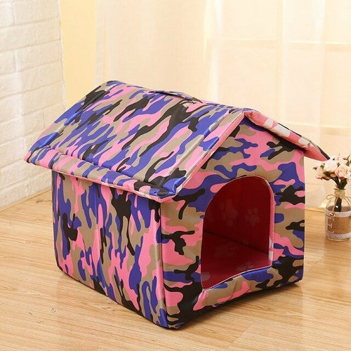 Dog House Outdoor Waterproof Pet Bed House Tent Chew Proof Indoor