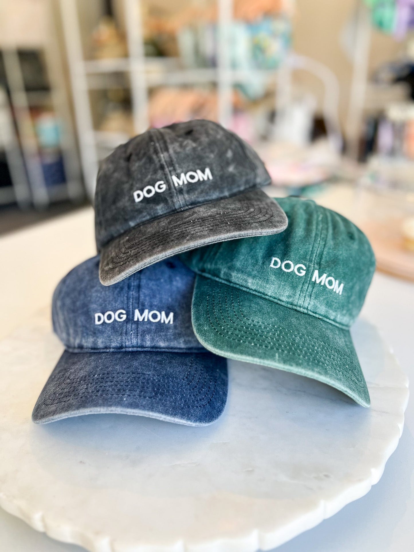 Dog Mom Hat Green