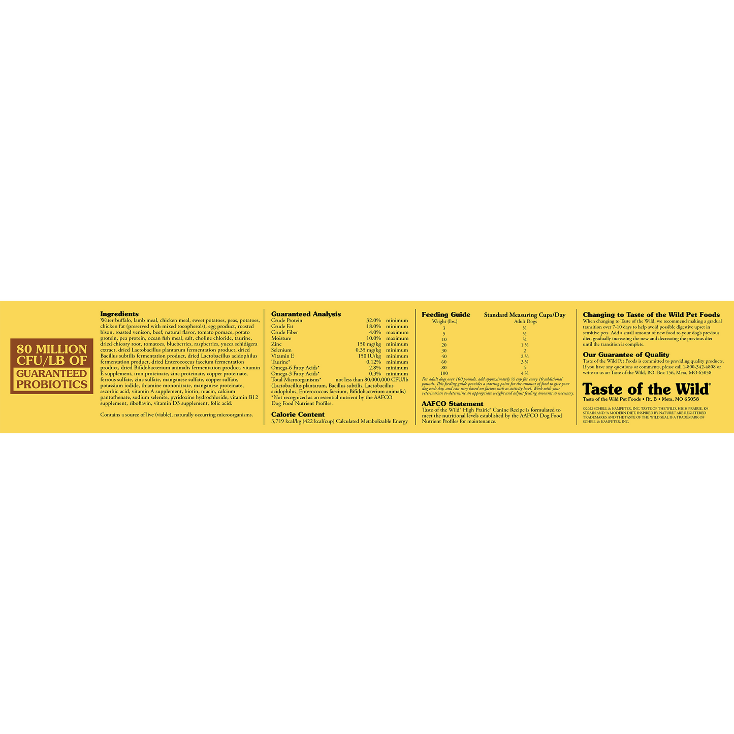 Taste of the Wild High Prairie Roasted Bison & Venison Dry Dog Food