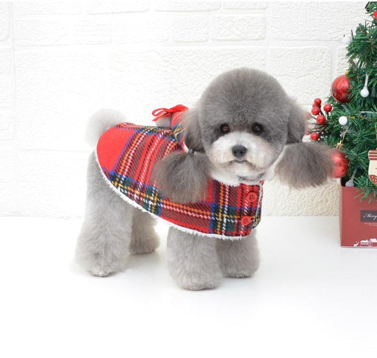 Festive Knitted Turtleneck Dog Sweater