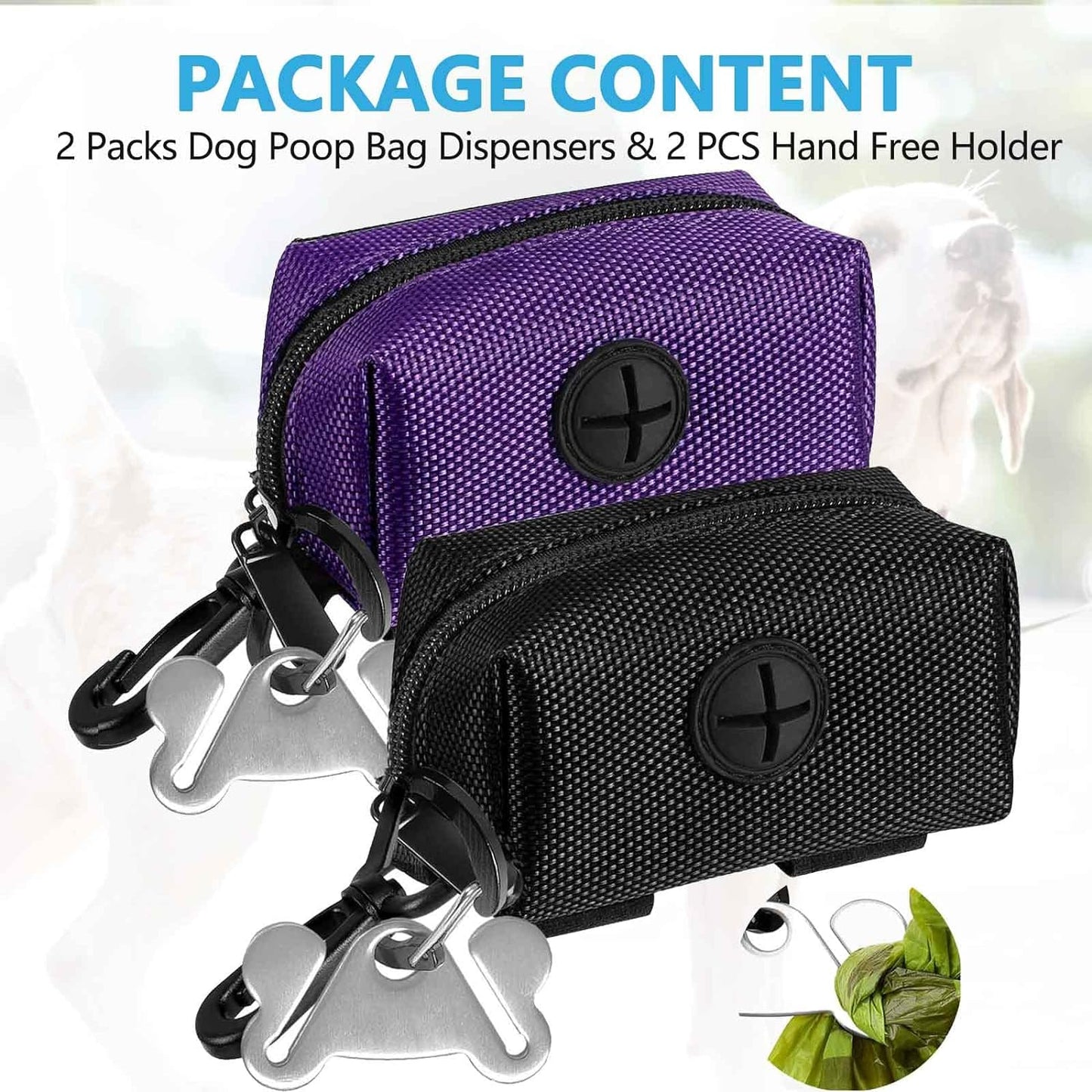 Soft Fabric Dog Poop Bag Dispenser
