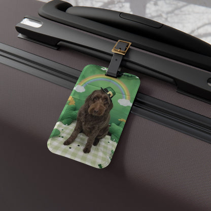 Benji - St. Patrick's Day Dog Luggage Tag