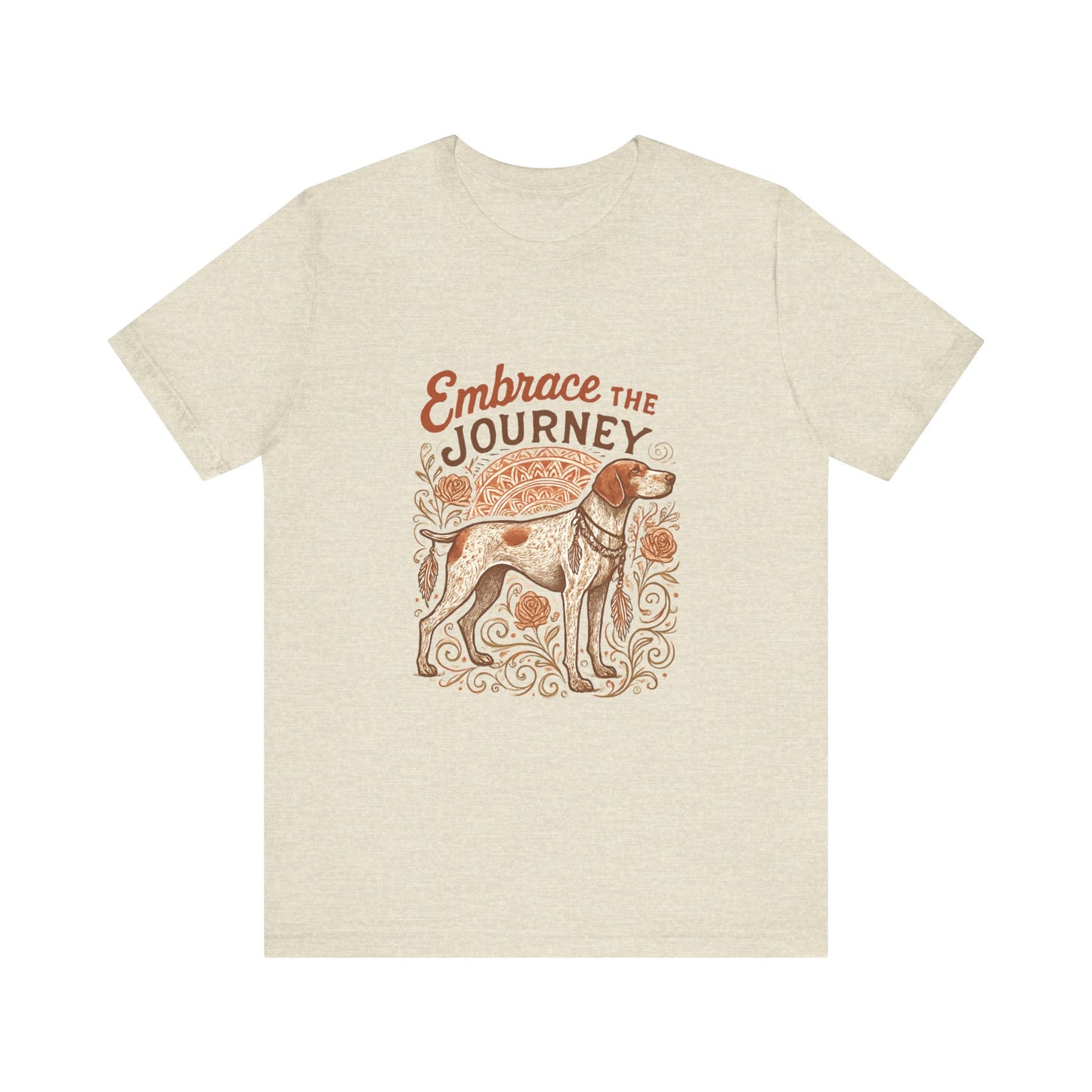 Dogtown Boho Revival "Embrace the Journey" Unisex Jersey Short Sleeve Tee (German Shorthaired Pointer)