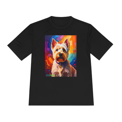 Pup Art Canvas Unisex Moisture Wicking Tee (West Highland White Terrier (Westie))