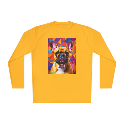 Pup Art Canvas Sport Long Sleeve Tee (French Bulldog)