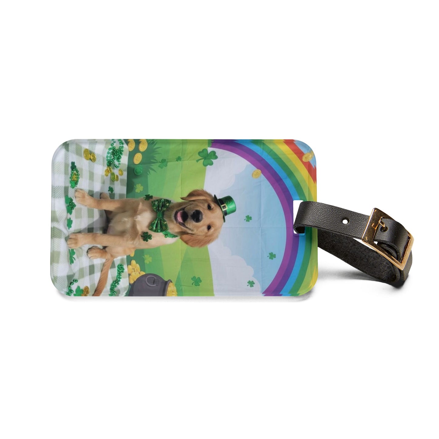 Shirley - St. Patrick's Day Dog Luggage Tag