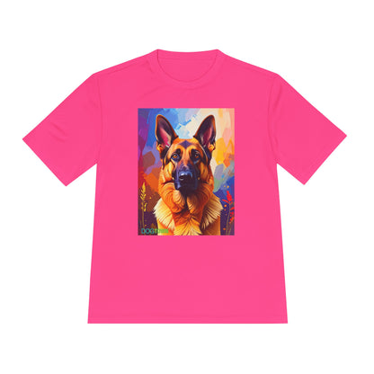 Pup Art Canvas Unisex Moisture Wicking Tee (German Shepherd)