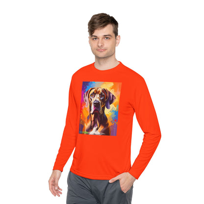 Pup Art Canvas Sport Long Sleeve Tee (Great Dane)
