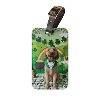 Rhodes - St. Patrick's Day Dog Luggage Tag