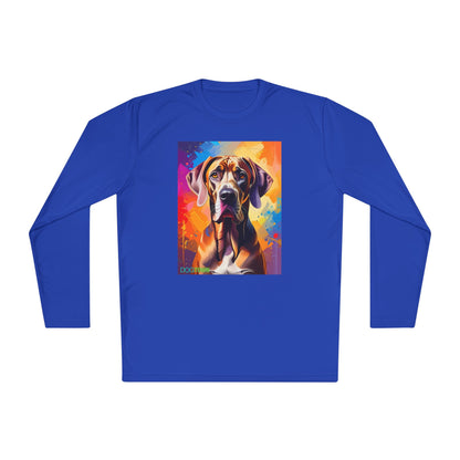 Pup Art Canvas Sport Long Sleeve Tee (Great Dane)