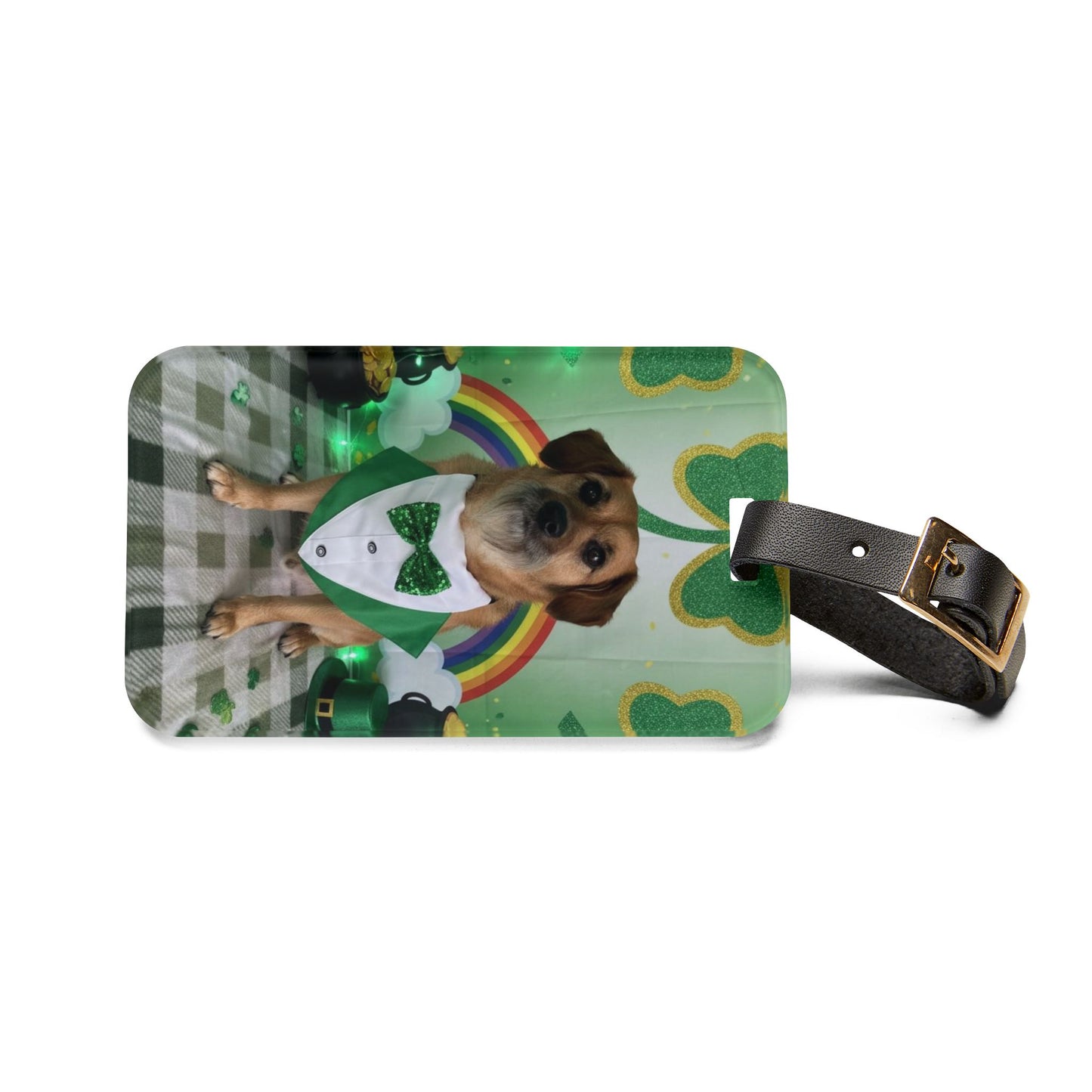 Willow - St. Patrick's Day Dog Luggage Tag