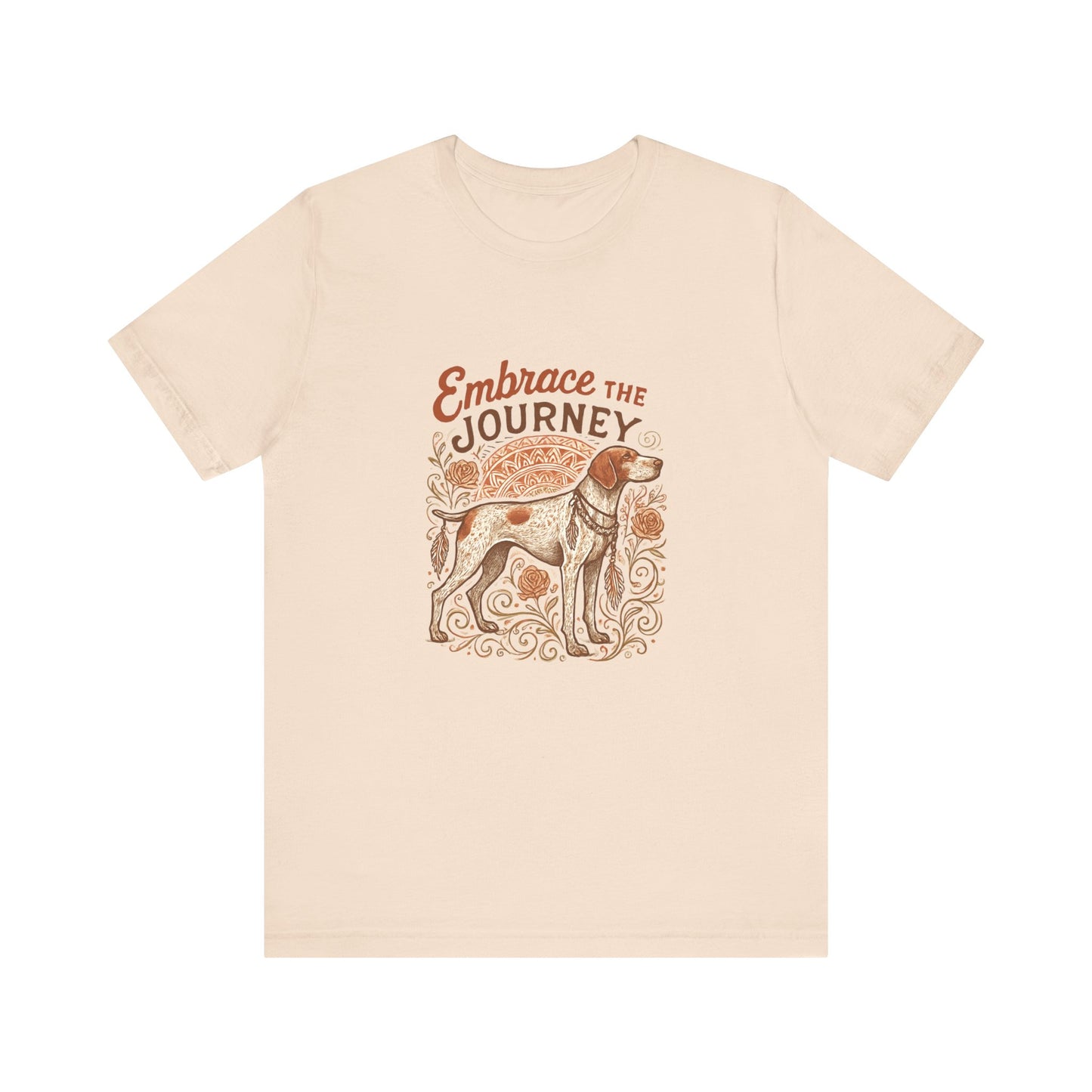 Dogtown Boho Revival "Embrace the Journey" Unisex Jersey Tee (German Shorthaired Pointer)