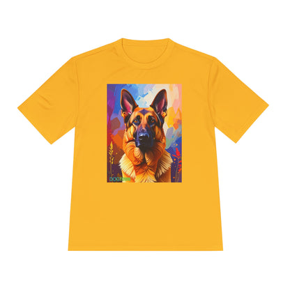 Pup Art Canvas Unisex Moisture Wicking Tee (German Shepherd)