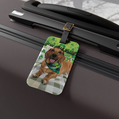 Molly- St. Patrick's Day Dog Luggage Tag