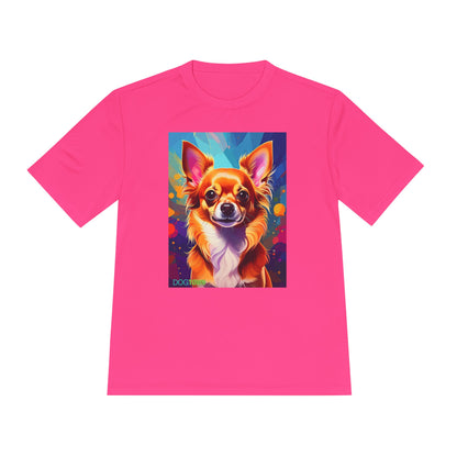 Pup Art Canvas Unisex Moisture Wicking Tee (Chihuahua)