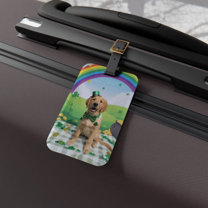 Shirley - St. Patrick's Day Dog Luggage Tag