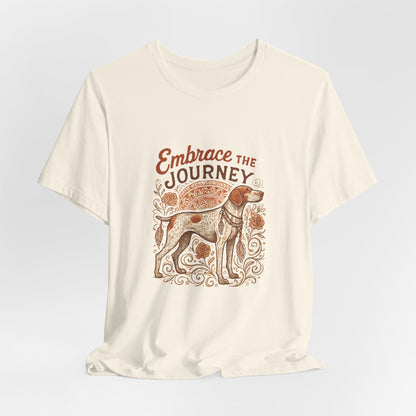 Dogtown Boho Revival "Embrace the Journey" Unisex Jersey Tee (German Shorthaired Pointer)
