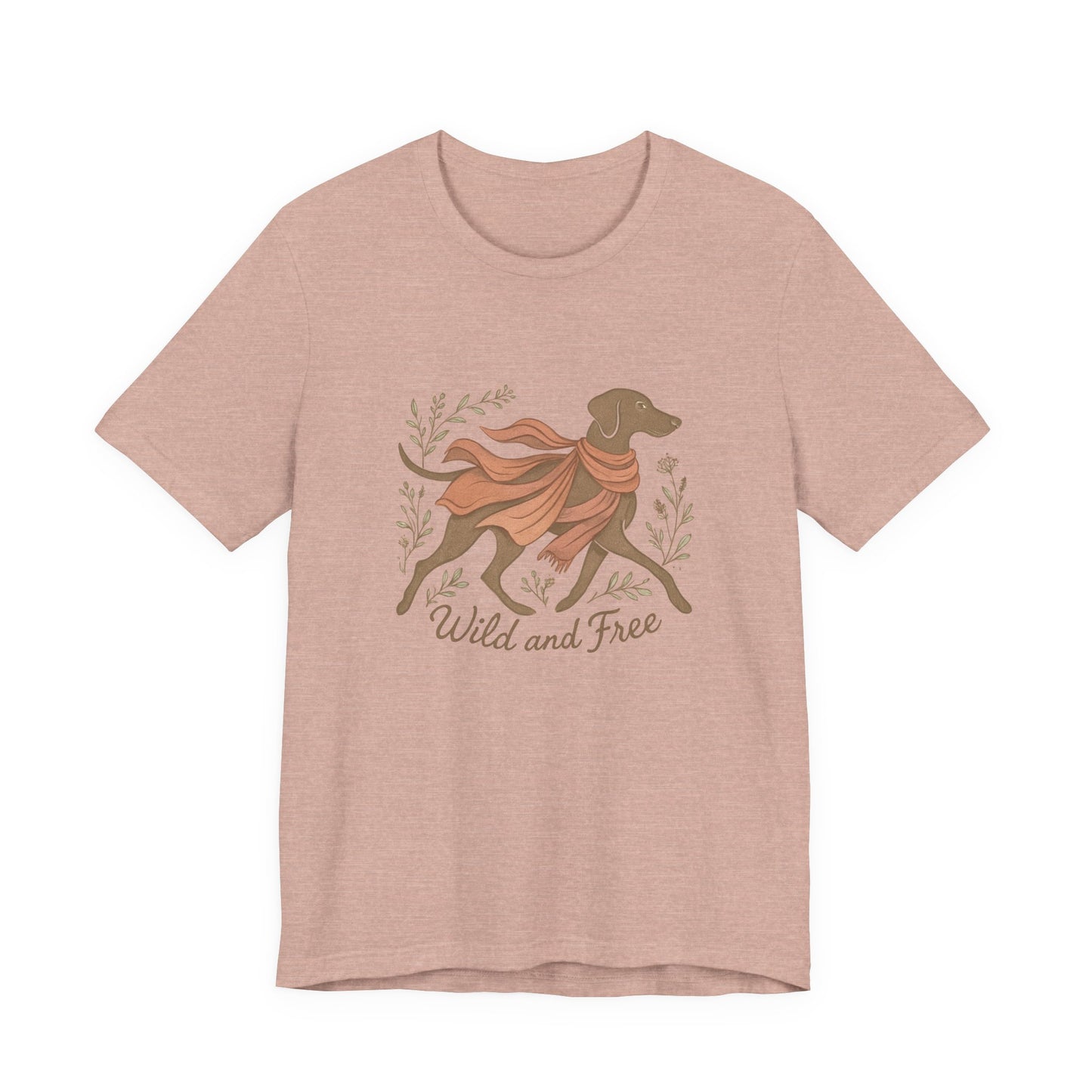 Dogtown Boho Revival "Wild and Free" Unisex Jersey Tee (Weimaraner)