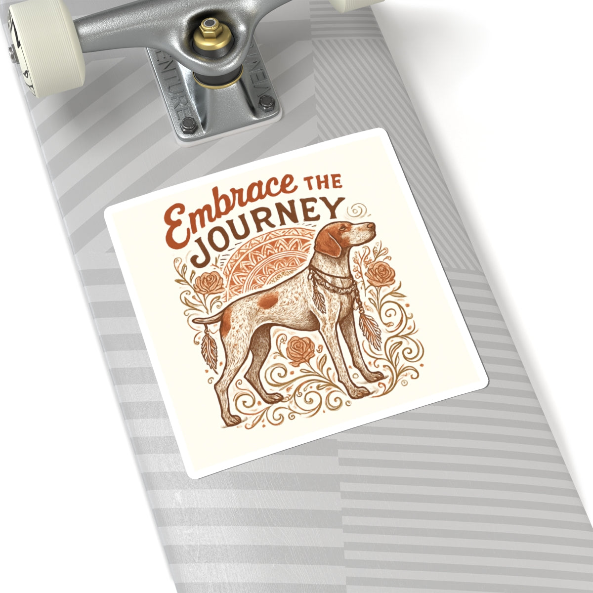 Dogtown Boho Revival "Embrace the Journey" Kiss-Cut Stickers (German Shorthaired Pointer)