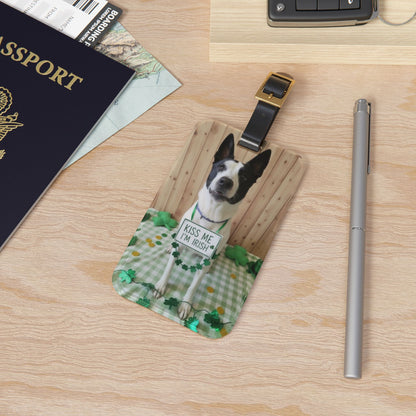 Kai - St. Patrick's Day Dog Luggage Tag