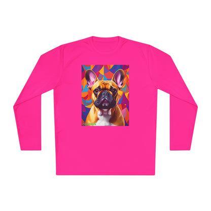 Pup Art Canvas Sport Long Sleeve Tee (French Bulldog)
