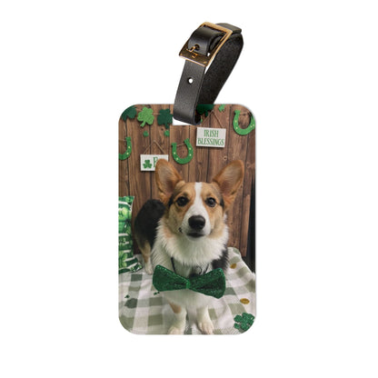 Betty - St. Patrick's Day Dog Luggage Tag