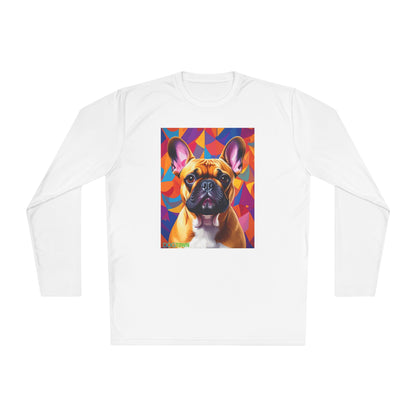 Pup Art Canvas Sport Long Sleeve Tee (French Bulldog)