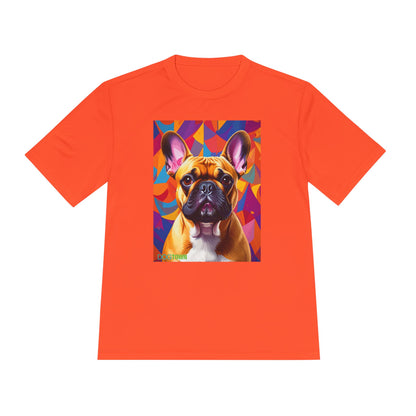 Pup Art Canvas Unisex Moisture Wicking Tee (French Bulldog)
