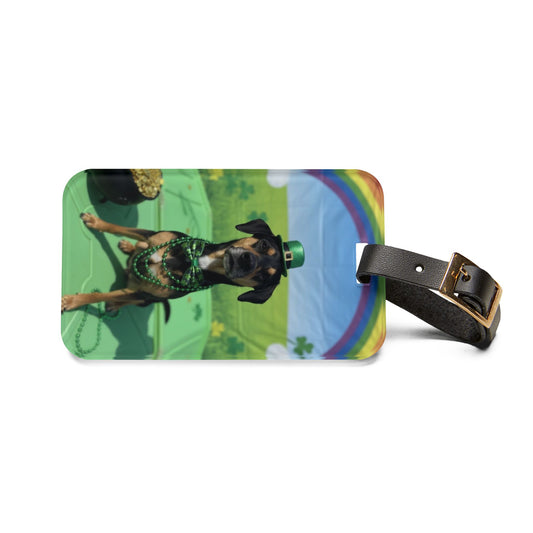 Raven - St. Patrick's Day Dog Luggage Tag