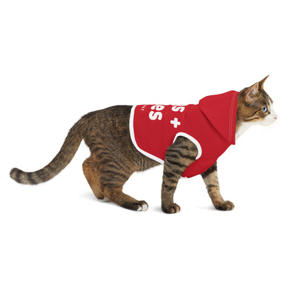 Valentine's Day Pet Hoodie "Hugs and Kisses Coming Your Way" Typography