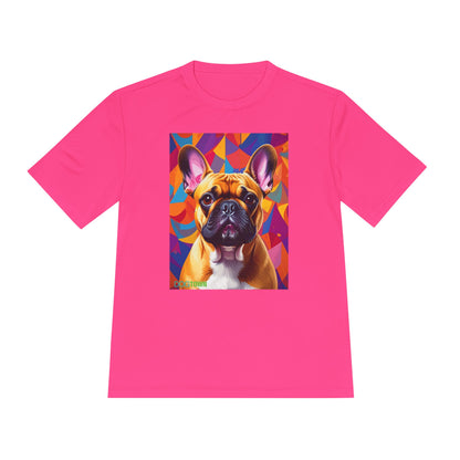 Pup Art Canvas Unisex Moisture Wicking Tee (French Bulldog)