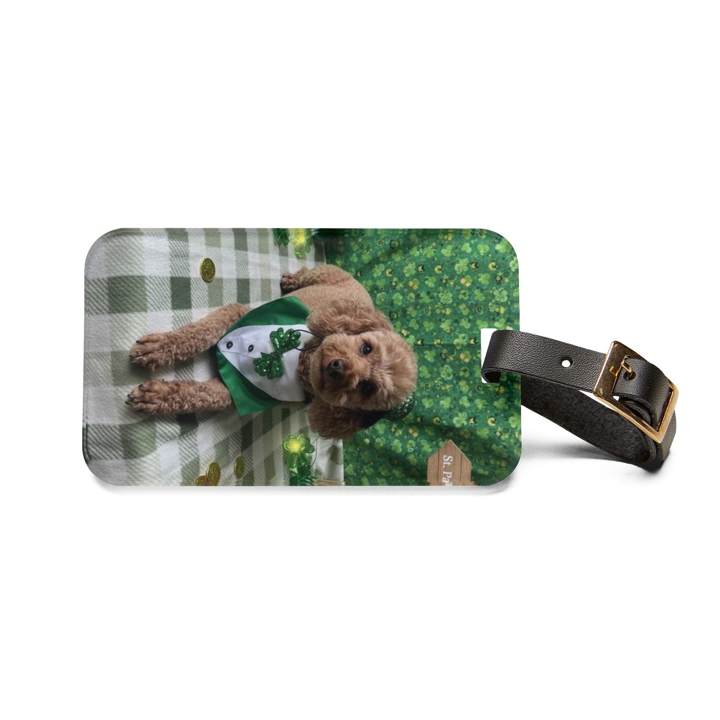Ginger Snap - St. Patrick's Day Dog Luggage Tag