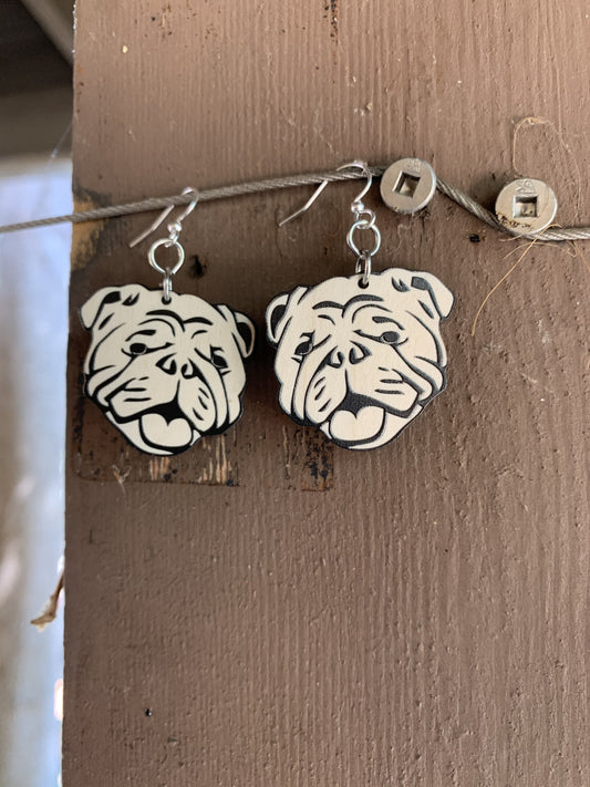 Bull Dog Earrings