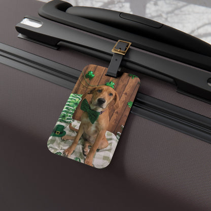 Maggie - St. Patrick's Day Dog Luggage Tag