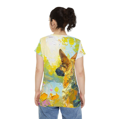 Dogtown Artistic German Shepherd Women's Tee