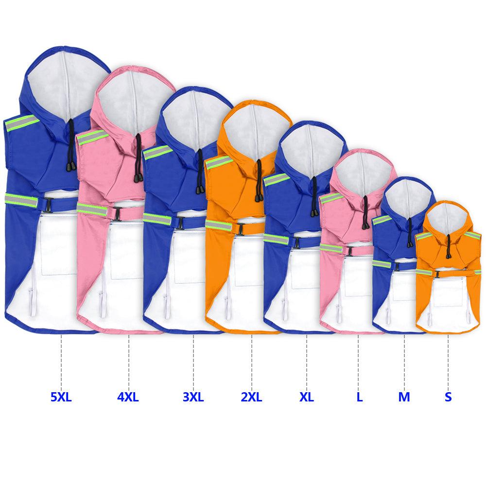 Reflective Waterproof Dog Raincoat